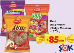 KENT ASSORTMENT/TOFY/MİSSBON ŞEKER 375 G - BAYRAM ŞEKERİ/ÇİKOLATASI